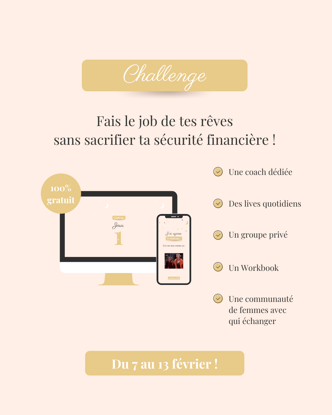 Inscription Challenge - Rébecca Sfedj